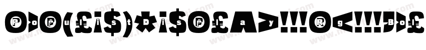 PopulistDisplay Rg Bold字体转换